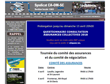 Tablet Screenshot of caomsc.qc.ca
